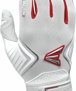 New Easton Ghost Fastpitch Softball Batting Gloves Adult Small Red/White/Gray