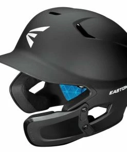 New Easton Z5 2.0 Batting Helmet W/Universal Jaw Guard Baseball/Softball Black 6 1/2-7 1/8