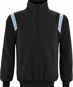 DEMARINI New Adams Jacket Umpire Baseball/Softball Sports Pullover LS Men Large Blk/Bl