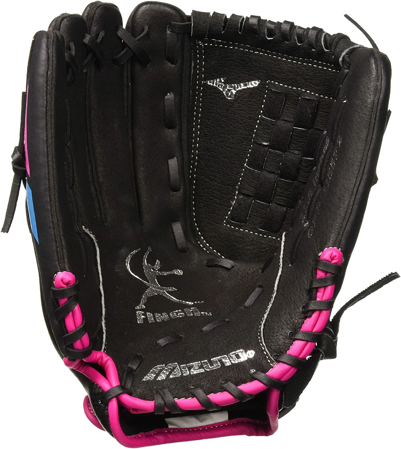 New Mizuno Girl's 11.5in LHT Softball Prospect Finch Utility Mitt Black/Pink - Image 2