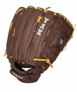 New Wilson Yak WTA1502FP12 12" Fastpitch Softball Glove Brown LHT